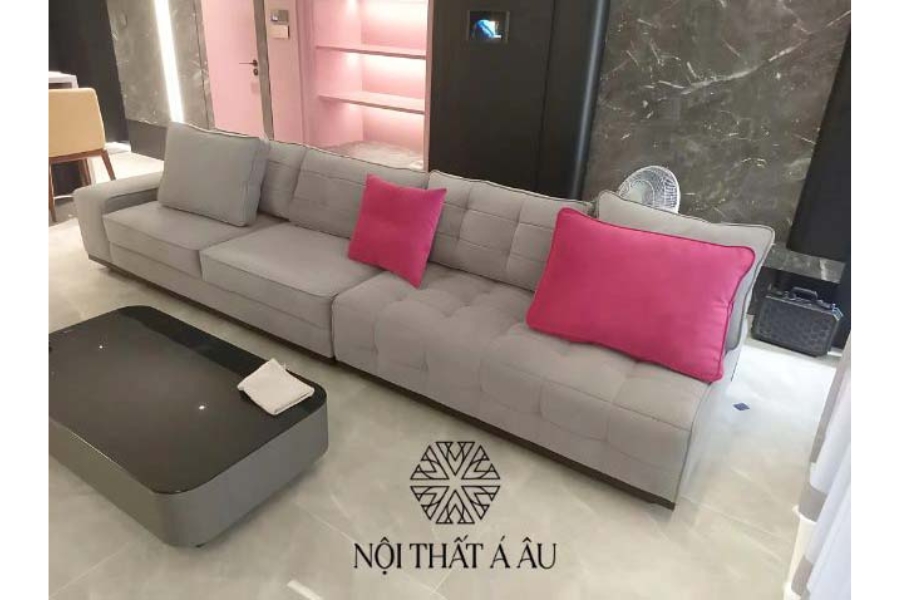 Sofa Băng Vải Nhung Nhà Phố Hiện Đại