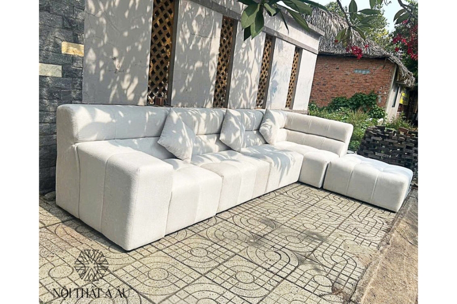 Sofa Bọc Vải Chữ L Chất Lượng