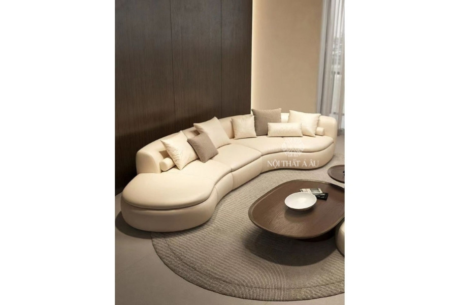 Sofa Cong Dài Phòng Khách Hiện Đại