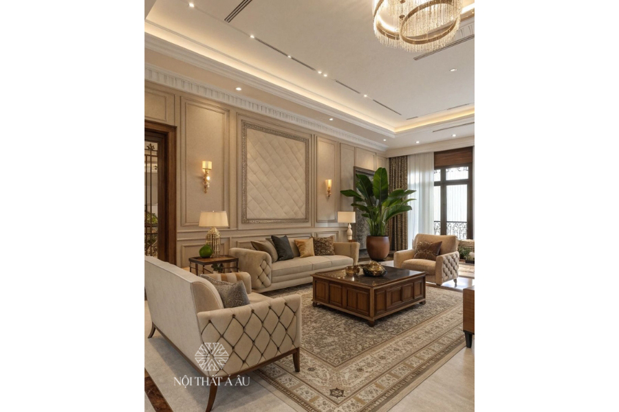 Sofa Tân Cổ Điển Nhẹ Nhàng Thanh Lịch