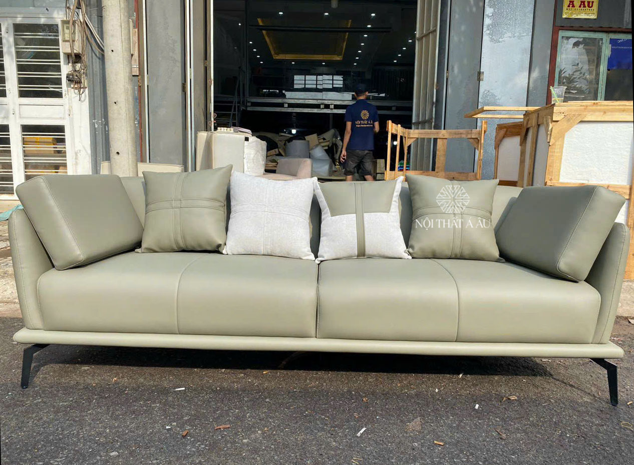 Sofa Văng Dài Màu Xanh Rêu