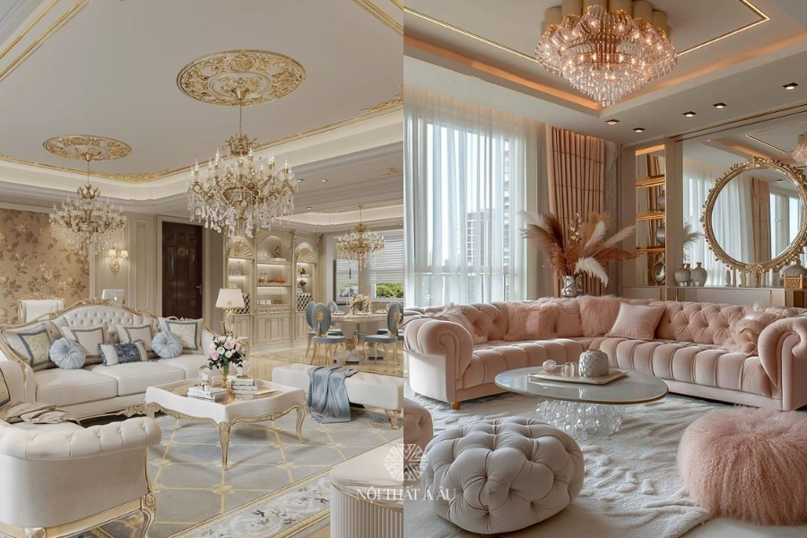 Thiết Kế Sofa Phòng Khách Hoàng Gia