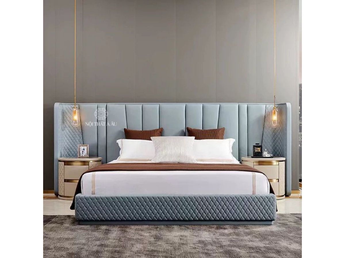 Giường Ngủ Sang Trọng Ốp Vách