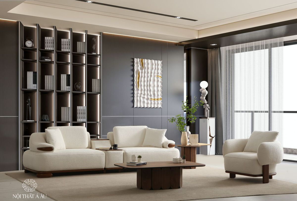 Sofa Bọc Vải Mềm Mại Cho Sảnh Chờ Tiếp Khách