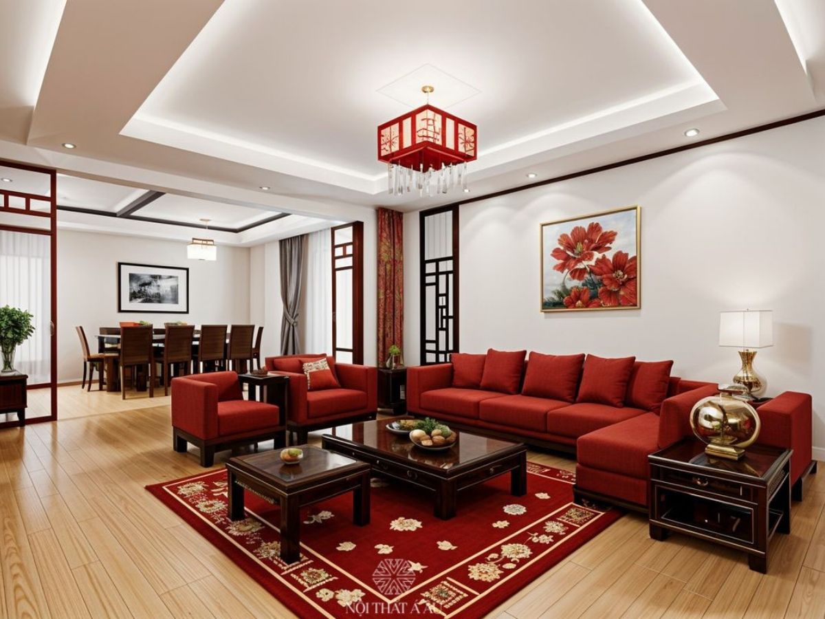 Sofa Đỏ Hợp Phong Thủy Màu Sắc Nổi Bật Ngày Tết