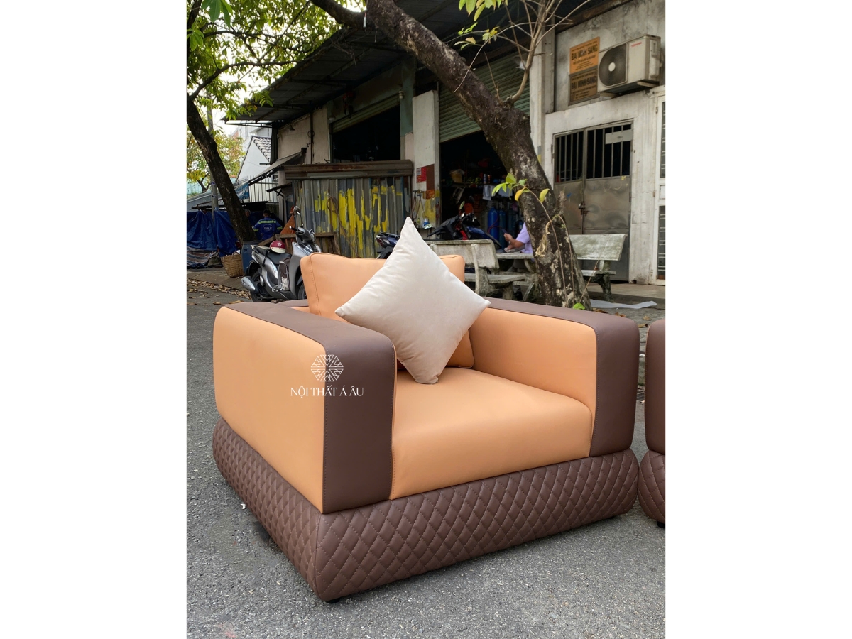 Sofa Bọc Da Đẹp Hàng Cao Cấp Thiết Kế