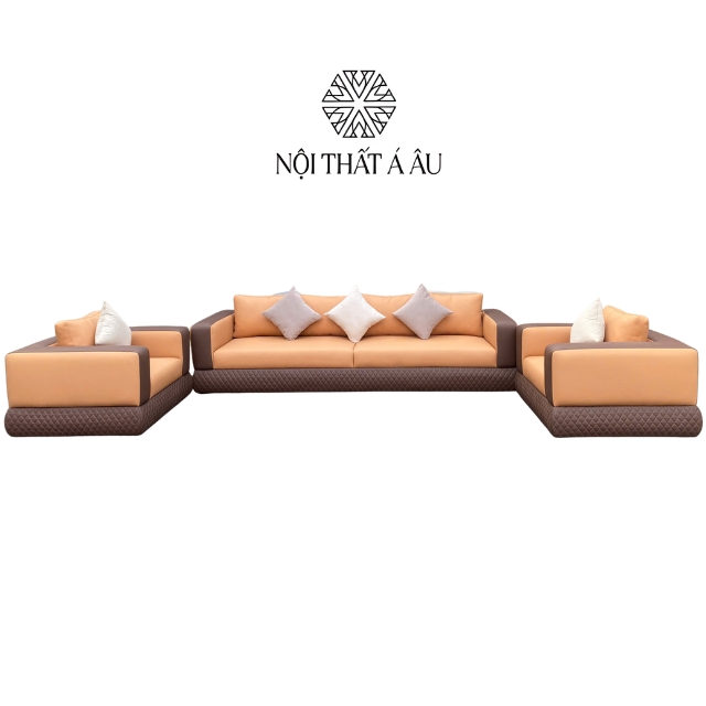 Bộ Sofa Da Phòng Khách Hiện Đại S338
