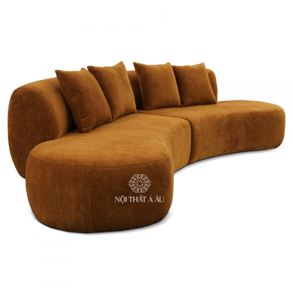 Sofa Cong Bọc Nhung Cao Cấp