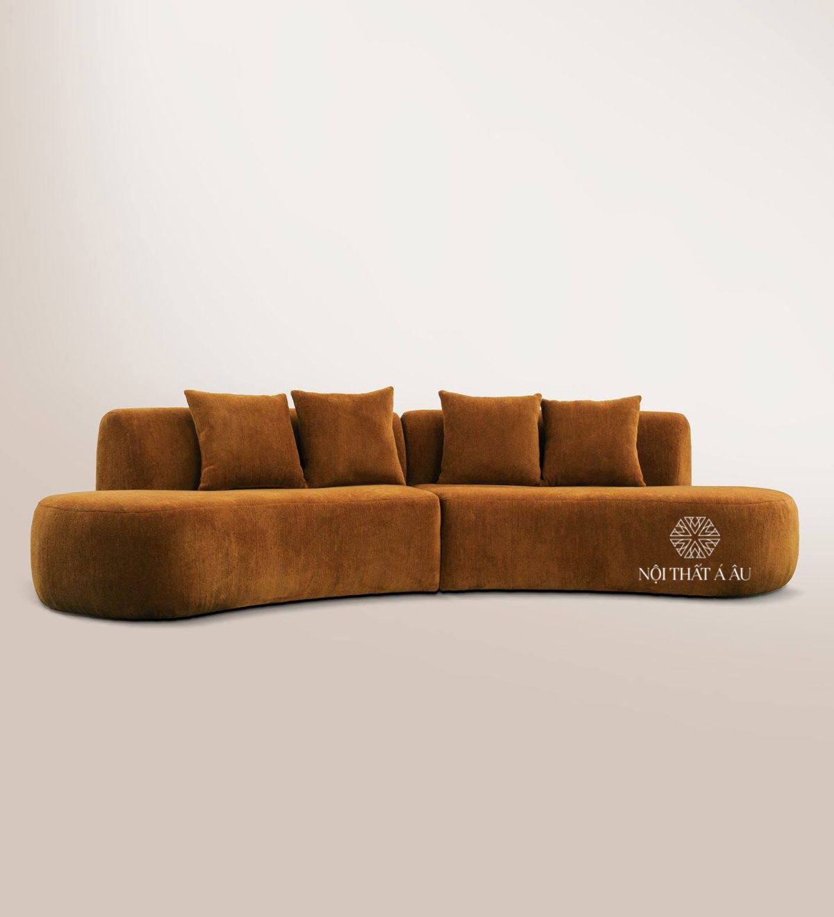 Sofa Cong Hug Bọc Vải S357
