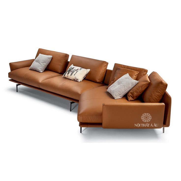 Sofa Góc Bọc Da Cao Cấp Hiện Đại