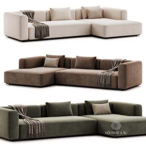 Sofa Góc Đẹp Bọc Vải Nhập Khẩu