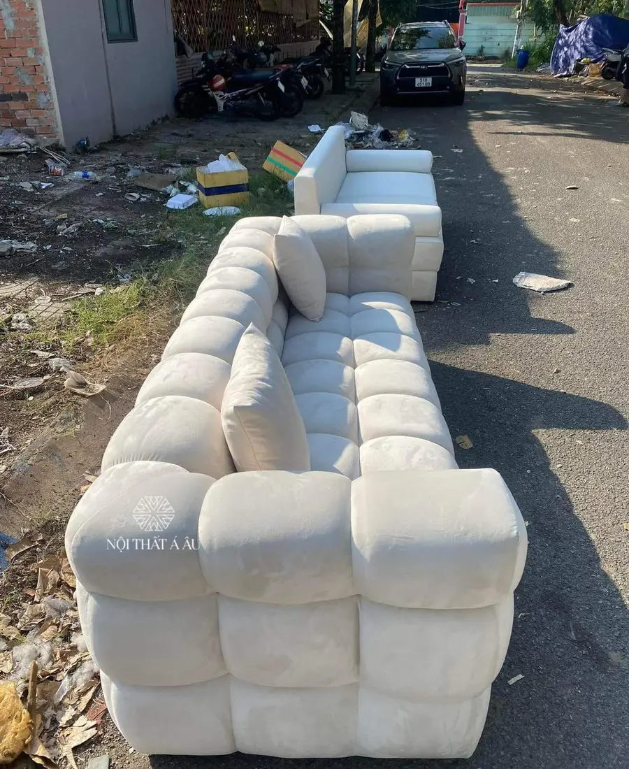 Sofa Văng Lông Cừu Mẫu S368 Nội Thất Á Âu