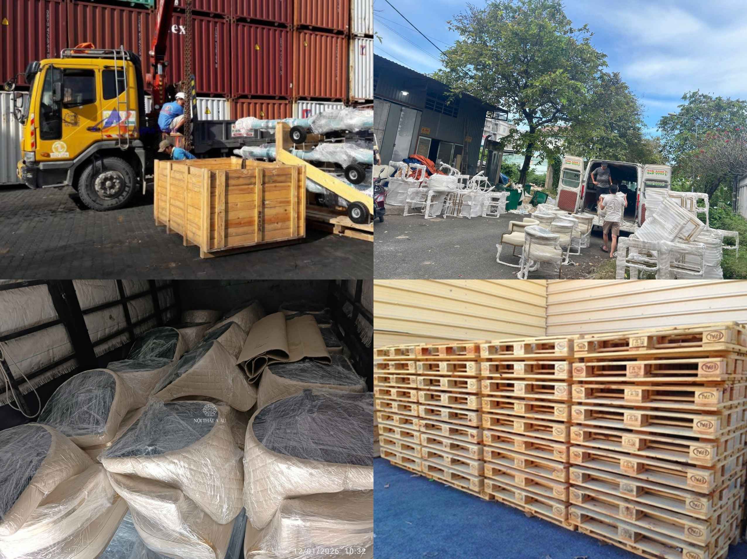 Đóng Gói Kĩ Đóng Gỗ Pallet Xuất Khẩu 