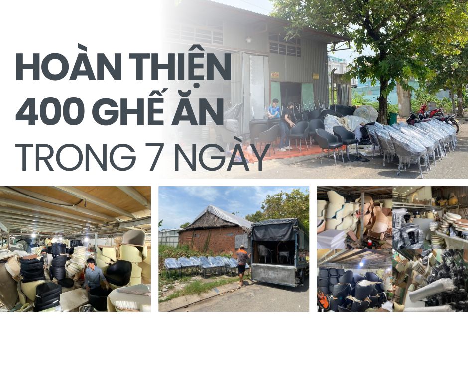400 Ghế Ăn Bọc Da Cao Cấp Cho Dự Án Tại Hồ Chí Minh